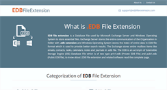 Desktop Screenshot of edbfileextension.com