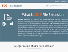 Tablet Screenshot of edbfileextension.com